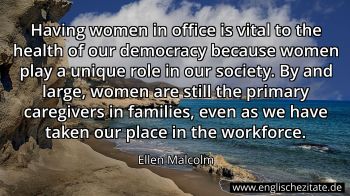 Englisches Zitat von Ellen Malcolm als Bild