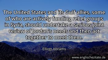 Englisches Zitat von Elliott Abrams als Bild