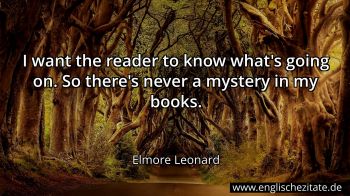 Englisches Zitat von Elmore Leonard als Bild