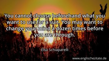 Englisches Zitat von Elsa Schiaparelli als Bild