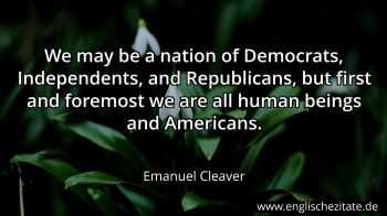 Englisches Zitat von Emanuel Cleaver als Bild