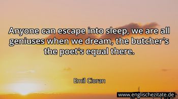 Englisches Zitat von Emil Cioran als Bild