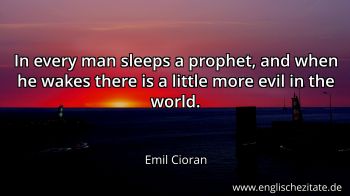 Englisches Zitat von Emil Cioran als Bild