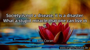 Englisches Zitat von Emil Cioran als Bild