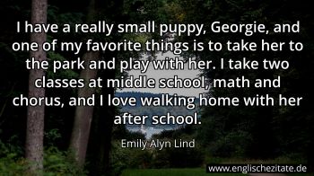 Englisches Zitat von Emily Alyn Lind als Bild