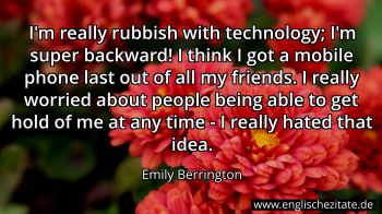 Englisches Zitat von Emily Berrington als Bild