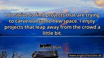 Englisches Zitat von Emily Blunt als Bild