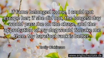 Englisches Zitat von Emily Dickinson als Bild