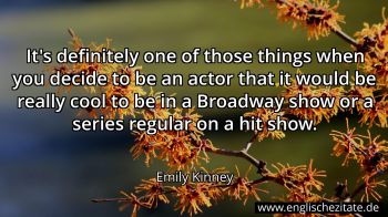 Englisches Zitat von Emily Kinney als Bild
