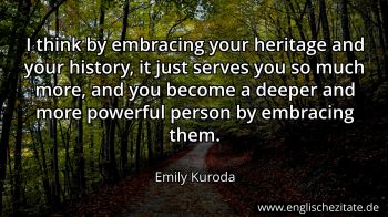 Englisches Zitat von Emily Kuroda als Bild