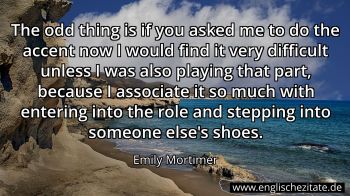 Englisches Zitat von Emily Mortimer als Bild