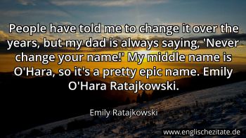 Englisches Zitat von Emily Ratajkowski als Bild