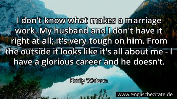 Englisches Zitat von Emily Watson als Bild