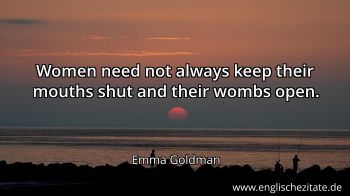 Englisches Zitat von Emma Goldman als Bild