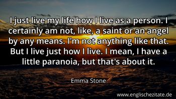 Englisches Zitat von Emma Stone als Bild