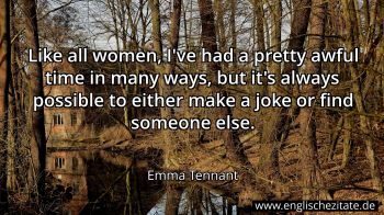 Englisches Zitat von Emma Tennant als Bild