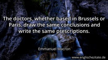 Englisches Zitat von Emmanuel Macron als Bild