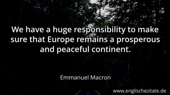 Englisches Zitat von Emmanuel Macron als Bild