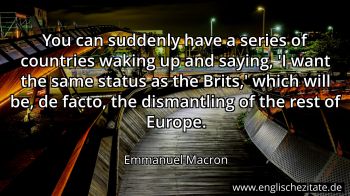 Englisches Zitat von Emmanuel Macron als Bild