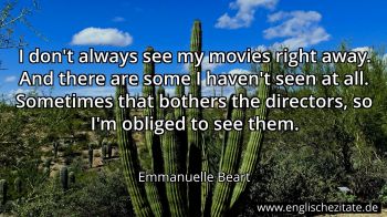 Englisches Zitat von Emmanuelle Beart als Bild
