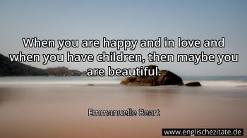Englisches Zitat von Emmanuelle Beart als Bild