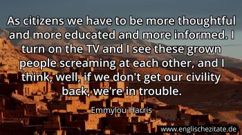 Englisches Zitat von Emmylou Harris als Bild