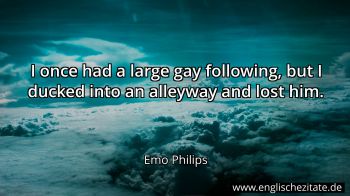 Englisches Zitat von Emo Philips als Bild