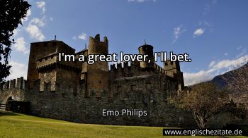 Englisches Zitat von Emo Philips als Bild