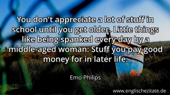 Englisches Zitat von Emo Philips als Bild