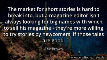 Englisches Zitat von Eric Brown als Bild