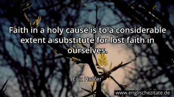 Englisches Zitat von Eric Hoffer als Bild
