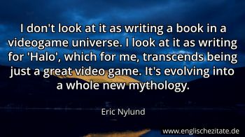 Englisches Zitat von Eric Nylund als Bild