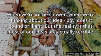 Englisches Zitat von Eric Ries als Bild