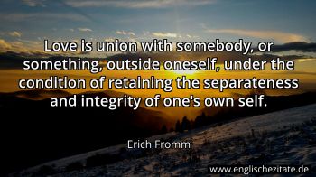 Englisches Zitat von Erich Fromm als Bild