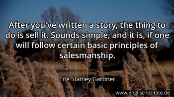 Englisches Zitat von Erle Stanley Gardner als Bild