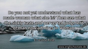 Englisches Zitat von Ernestine Rose als Bild