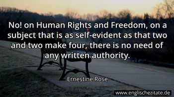 Englisches Zitat von Ernestine Rose als Bild