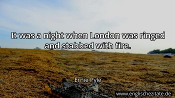 Englisches Zitat von Ernie Pyle als Bild