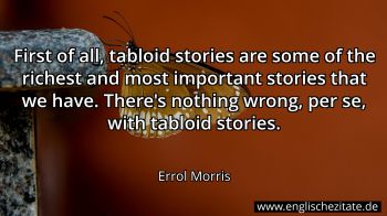 Englisches Zitat von Errol Morris als Bild