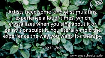 Englisches Zitat von Erykah Badu als Bild
