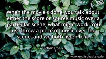 Englisches Zitat von Ethan Coen als Bild