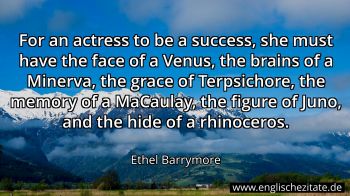 Englisches Zitat von Ethel Barrymore als Bild