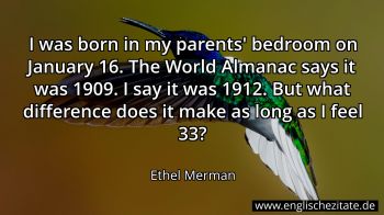 Englisches Zitat von Ethel Merman als Bild