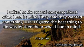 Englisches Zitat von Etta James als Bild