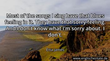 Englisches Zitat von Etta James als Bild