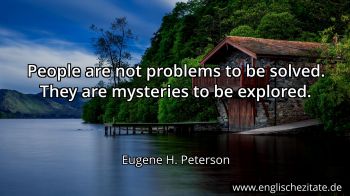Englisches Zitat von Eugene H. Peterson als Bild