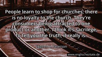 Englisches Zitat von Eugene H. Peterson als Bild