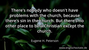 Englisches Zitat von Eugene H. Peterson als Bild