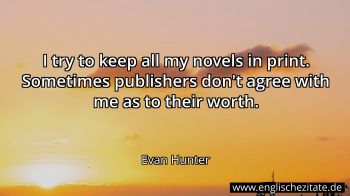 Englisches Zitat von Evan Hunter als Bild