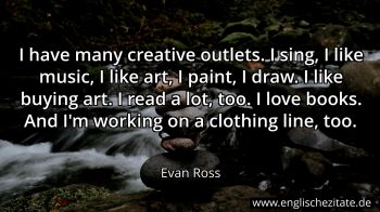 Englisches Zitat von Evan Ross als Bild